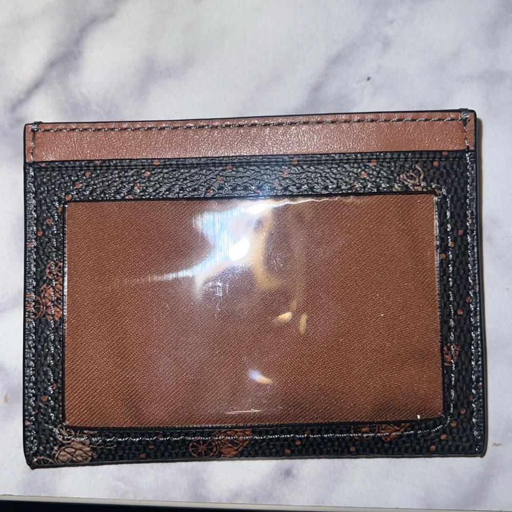 Coach leather slim card holder